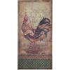 Biscottini - Stampa 'Gallo' su Tela in Juta Grezza Anticata - L40xPR3xH80 - Stampe da Parete - Stampe su Tela - Quadro su Tela