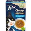 Felix Nutrizione per gatti Soup varietà di sapori dall'acqua con merluzzo, tonno, passerella, confezione da 8 (6 x 48 g) sacchetti per porzioni