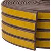 ASelected Nastro paraspifferi tipo I, 4 guarnizioni, per porte da 1 mm a 2 mm, autoadesivo, in schiuma EPDM, striscia di tenuta in gomma EPDM a prova di rumore, striscia sigillante per spifferi e