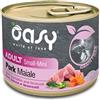 Oasy Grain Free per Cani Adult Small Mini da 200 gr Gusto Maiale con Zucca e Broccoli