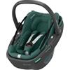Maxi-Cosi Coral 360 i-Size, Seggiolino auto neonato 0-12 mesi (40-75 cm), Seggiolino girevole 360°, Estremamente Leggero, Cinture Easy-in, G-CELL, Capottina Extra-large, Essential Green