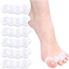 RoserRose Separatore Dita Piede-6Pezzi, 3 Coppie-Distanziatori Dita Piedi-Toe Spacer-Tutore Dita Piedi-Separa Dita Piedi-Separatori Dita Piedi-Toe Separator-Distanfix X Alluce Valgo-Raddrizza Dita Piedi