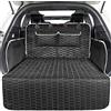 Oasser Telo Auto per Cani Bagagliaio con 2 Tasche Grandi,Impermeabile,Antiscivolo,Antipolvere,185 x 103 cm con Protezione Laterale e Paraurti,Lavabile in lavatrice,Universale per Auto e SUV Nero