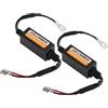 CGEAMDY 2 Pezzi Decodificatori Di Resistenza Delle Lampadine Dell'auto, Decodificatori Resistore Di Lampadine Dell'automobile, LED Errore Libero Anti Sfarfallio Adattatore Decoder Resistore(H1/H3)