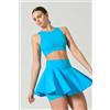 Risalti Gonna da Tennis Sportiva in Microfibra Seamless