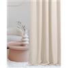 ROOM99 Curtain - Tenda con occhielli, 140 x 280 cm, larghezza x altezza, colore: Crema