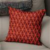 BonaMaison Fodera per Cuscino Arancio e Bordeaux Cotone e Copricuscini Federa per Divano Casa Soggiorno Camera da Letto Decorazione Interni ed Esterni, Dimensioni: 50x50 - Prodotta in Turchia