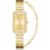 CIVO Orologio Donna da Polso Acciaio: Oro Rettangolare Orologio Donna con Bracciale Elegante - Piccolo Orologi Analogico Quarzo