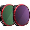 FREEWELL Variabile ND 2-5 Stop, 6-9 Stop 2 Filtri VND Per Obiettivo Della Fotocamera Compatibile Con Mavic 3/Mavic 3 Cine/Mavic 3E (NON compatibile con Mavic 3 Classic/Mavic 3 Pro/Mavic 3 Pro Cine)