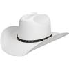 Stetson Cappello Vanlesco Western Toyo Donna/Uomo - Estivo da Cowboy con Fascia in Pelle Primavera/Estate - S (54-55 cm) Bianco