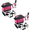 Sparkleiot DS3225 - Servo digitale in metallo, 25 kg, IP66, impermeabile, 1:8, 1:10, 1:12, telecomando auto, crawler robot, 270 gradi (2 pezzi)