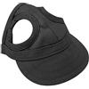 Tnfeeon Berretto da Baseball per Animali Domestici, Sunbonnet da Esterno per Cani Gatto con Fori per Le Orecchie(S-Nero)