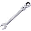 Gedlex Chiavi a Cricchetto 19 mm, Chiavi Inglesi Cromo Vanadio Flessibile a 180° e Chiavi Fisse Aperta a 15°, Rresistente all'abrasione, Aantiscivolo, Rresistente allo Sporco