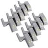 Raguso Cerniera bianca calda/fredda 10Pcs Led Light, armadio universale armadio armadio LED cerniera luce armadio cucina di casa(Caldo)