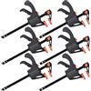 WAIZHIUA 6Pcs Morsetti Presa Rapida, Lavorazione Legno Cricchetto Morsetti Morsetto Strettoio Reversibile Sgancio Rapido, Serraggio 103 mm Puntellare 182 mm