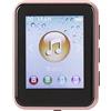 ciciglow Lettore MP3, Bluetooth 5.0 Touch Screen da 1,8 Pollici 8G HiFi Lossless Lettore Musicale Portatile con Altoparlante, Supporto Radio FM Registrazione Film di Libri Elettronici (Oro rosa)