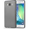Cadorabo Custodia per Samsung Galaxy A3 2015 in ARGENTO METALLICO - Morbida Cover Protettiva Sottile di Silicone TPU con Bordo Protezione - Ultra Slim Case Antiurto Gel Back Bumper Guscio