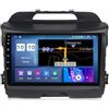 BOJONI Autoradio 2 Din Radio car stereo per KIA Sportage 2010-2015 9 Pollici Touchscreen GPS Navigatore Bluetooth Lettore Comandi al volante USB auto radio carplay android auto (Size : 4Core WIFI+4G 2G+32G