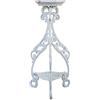 Biscottini - Porta Vaso da Interno - L40xPR40xH85 cm - Portavaso - Bianco - Portavaso da Interno - Ghisa