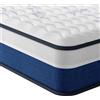 Vesgantti Materasso una Piazza e Mezza, 140x190 Alto 22 cm, Materasso a molle ibride con memory foam traspirante e molleggio rigido avvolto singolarmente