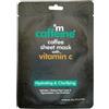 mCaffeine Maschera da caffè con vitamina C - Maschere idratanti con acido ialuronico - Protezione solare - Riduzione delle macchie scure e della pigmentazione - 1 pz