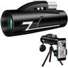 WLCBWYF Telescopio HD, monoculare 12x50 potente monocolo Zoom Occhiali da campo Ottimo telescopio portatile