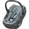 Maxi-Cosi Coral 360 i-Size, Seggiolino auto neonato 0-12 mesi (40-75 cm), Seggiolino girevole 360°, Estremamente Leggero, Cinture Easy-in, G-CELL, Capottina Extra-large, Essential Grey