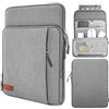 MoKo Custodia Protettiva da 9-11'' con Tasca Laterale, Accessori Tablet, Borsa per iPad 10a/Air 5 10.9 2022, Galaxy Tab S8 11, iPad 9a 8a 7a 10.2, iPad PRO 11 M2 2022-2018/Air 4 10.9 - Grigio Chiaro