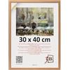 3-B Cornice portafoto MEGA - marrone (rovere a grana di legno visivamente densa) - 30x40 cm - cornice in legno con vetro acrilico