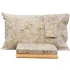 Bassetti Set Lenzuola Matrimoniali Cotone Completo Letto Matrimoniale composto da Lenzuolo Sopra + Sotto e 2 Federe Blue Batic 41
