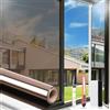 Arthome WALL DECOR Arthome Pellicola per Vetri Finestre Anti-UV 90cmx460cm, Marrone Argento, Controllo Calore Oscuranti per Finestre Riflettente Adesiva per casa e ufficio Riduzione Abbagliamento solare con strumento
