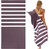 SummerSand Telo Mare microfibra - Asciugamano Mare Antisabbia e ad Asciugatura Rapida - Telo Palestra Inodore - Asciugamano microfibra di Alta Qualità - Telo mare grande 160x80cm - viola