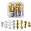 PH PandaHall Pandahall 16 Set in Ottone dorato e Platino Multi-fili chiusure Chiusura lampo magnetica Collana Bracciale Gioielli fermagli Tubo