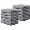 Yoofoss Asciugamani Piccoli di Bambù 25x25 cm, Set Multicolor di 10 Pezzi per Neonati/Viso/a Mano/Bagno, Panni/Cucina