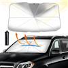 D-Lumina Parasole Auto Ombrello Accessori Auto Parasole Auto Parabrezza Interno Parasole Per Auto,Blocca il 99.9% dei Raggi UV, per Auto, Camion, Autocarri (M-135×75cm)