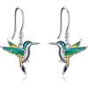 YAFEINI Orecchini a Colibrì in Argento 925 Orecchini a Goccia a Colibrì Gioielli per Signore Ragazze