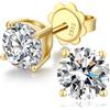 jiamiaoi Orecchini Or Diamanti Uomo Donna Argento 925 Diamante Orecchino Uomo Donna Zirconi Argento 18K Oro Orecchini