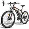 Fafrees 26 Hailong-One Bicicletta Elettrica, Mountain Bike Elettrica da Uomo da 26 Pollici, Bici Elettrica da Donna da 250 W, Batteria da 36 V 13 Ah, Velocità 21 E-Bike (Bianco)