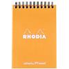 RHODIA 13503C - Notepad Bloc-Notes a Spirale (Rilegatura integrale) Orange - A6 10,5 x 14,8 cm - Puntinato DOT - 80 fogli staccabili - Carta Clairefontaine 80g/m² -COPERTINA in carta trattata morbida