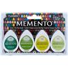 Tsukineko MD-100-002 - Set Memento inkpad da 4 pezzi Casa verde serra