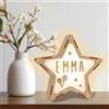 WONDEE Lampada a Stella Personalizzata con Nome, Regalo Neonato Maschio e Femmina, Regalo Battesimo Bimbo e Bimba - Luce Notturna Bambini, idee Regali Personalizzati Bambino e Bambina 0 1 2 3 4 5 anni