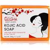 OMIC Geisha, Kojic Acid Soap | 200 grams / 7 oz | Reduce Acne Scars, Hyperpigmentation, Uneven Skin Tone | Dark Spots Remover for : Face, Body, Knees