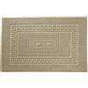 SpazioTessile Tappeto Bagno Scendi Doccia Spugna cm 45x60-60x90-60x120-60x180 Cotone Greca Made in Italy (Beige, 60x90)