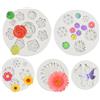 HIKPACKER 5 Pezzi Stampi Fiori in Silicone, Stampo in Silicone per Fiori, Mini Stampi per Cioccolato, Stampo Silicone Fiori di Margherita, Fiori Stampo in Silicone 3d, Stampi per Diy Torta, Dolci Decorazione
