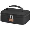 Lifewit 4L Borsa Termica Porta Pranzo, Borsa Frigo Piccola Pranzo Ufficio, Lunch Bag per Uomo e Donna, Borsetta Porta Pranzo con Manico per Picnic, Lavoro, Ufficio, Scuola, Nero