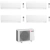 Mitsubishi Climatizzatore Quadri Split Linea Plus MSZ-AY VGK 9+9+12+12 con MXZ-4F72VF Inverter R-32 Wi-Fi Classe A++ ,