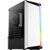 Aerocool Case Aerocool Bionic v1 Midi-Tower RGB Vetro temperato - Nero/Bianco