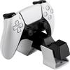 Qubick Stazione di ricarica Qubick DualSense per PS5 Bianco/Nero