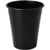50 Bicchieri In Plastica Nero Da 200 Ml