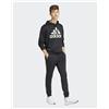 Tuta Intera Completa UOMO Adidas Big Logo Hoodie French Terry Nero IP1610